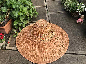 Абажур із лози розмір 45 висота діаметр 105.