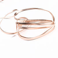 Тасьма шкіряна лакована 5мм бежева (52225.009)