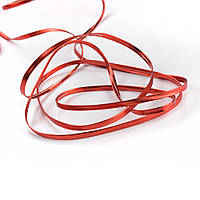 Тасьма шкіряна лакована 5мм червона (52225.014)