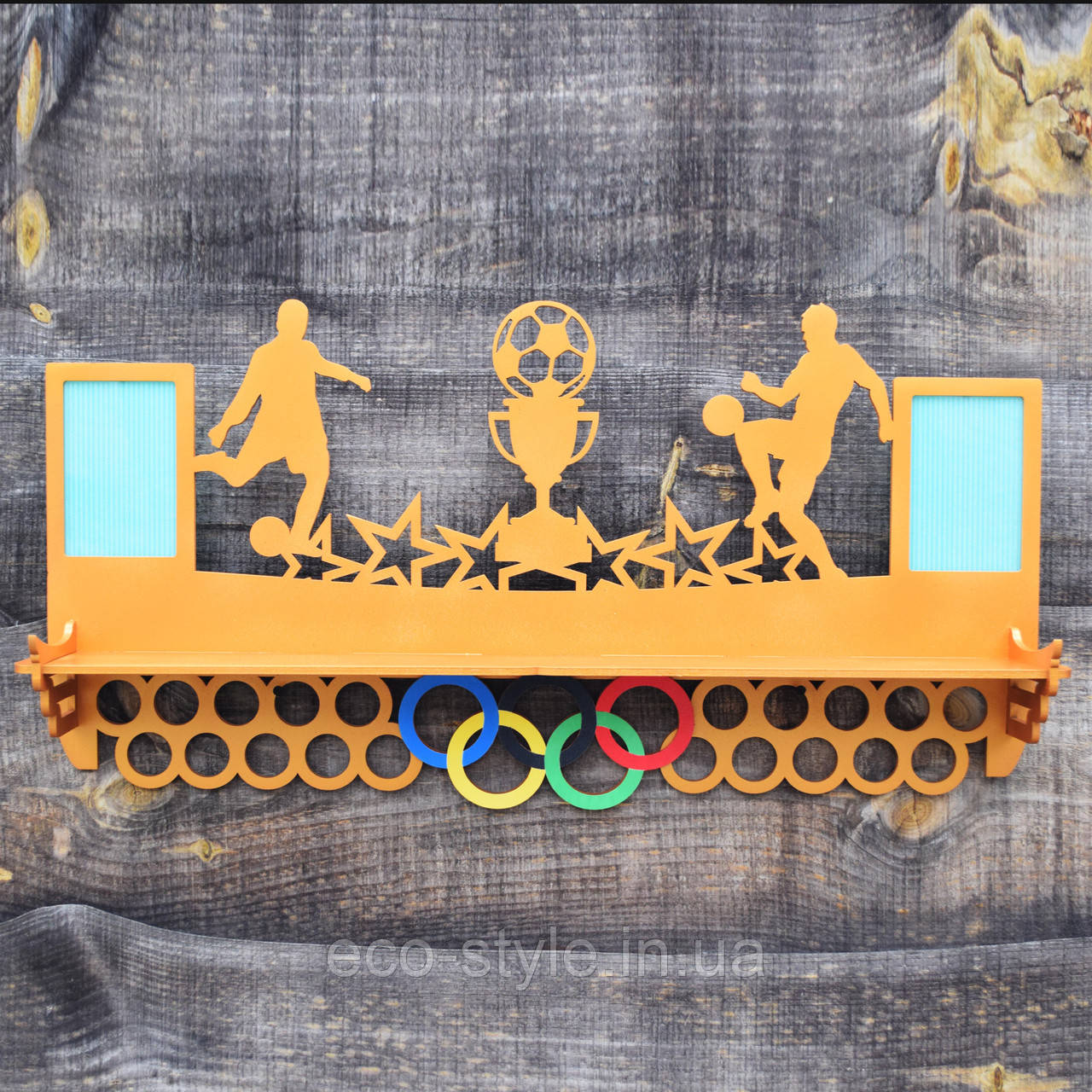 Медальниця футболісту, Полиця для медалей футбол, Холдер футбол, фото 1