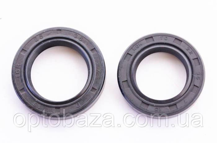 Сальник коленвала 22х35х7 и 25х38х7 (2 шт) для двигателя (65 мм) 160V ...