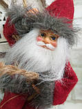 Санта повзе у віконце - новорічна прикраса h-20cm 130 грн, фото 6