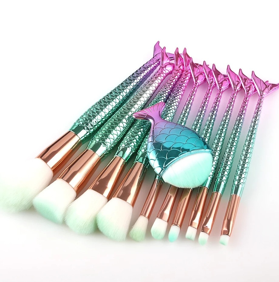Кисти Макияж Русалка 11 Шт — Купить Недорого на Bigl.ua (1114710080)