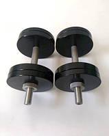 Розбірні гантелі метал з покриттям 2 по 16 кг (набірні, гантелі для будинку, загальна вага 32 кг)