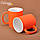 Чашка для сублімації ХАМЕЛЕОН матова (помаранчева), фото 3