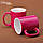Чашка для сублімації ХАМЕЛЕОН матова пурпурова (фуксія), фото 3