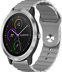 Ремінець Wave для Garmin Vivoactive 3 Grey (Гармин Вивоактив 3)