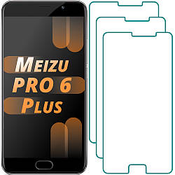 Комплект Meizu PRO 6 Plus Захисні Стекла (3 шт.) (Мейзу Про 6 Плюс)