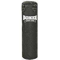 Мішок боксерський Циліндр Кірза BOXER (h-120 см, d-33 см, вага-29кг, чорний)