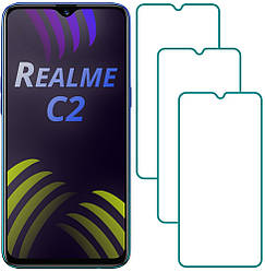 Комплект Realme C2 (2020) Захисні Стекла (3 шт.) (Реалми С2)