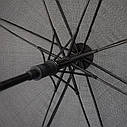 Парасолька-тростина напівавтомат чорна SUPREME, фото 4