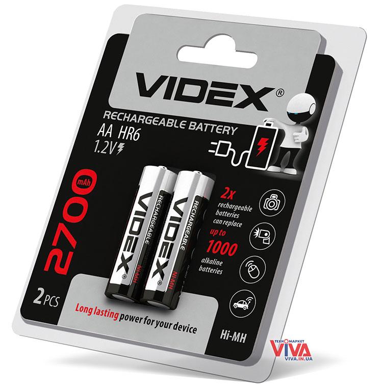 Акумулятори Videx AA 2700 mAh (HR6, Ni-MH)
