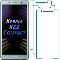 Комплект Sony XZ2 Compact Защитные Стекла (3 шт.) (Сони Иксперия ХЗ2 Икс Зет 2 Компакт)