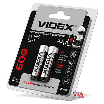 Акумулятори Videx AA 600 mAh (HR6, Ni-MH)