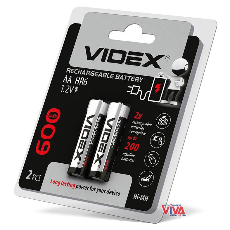 Аккумуляторы Videx AA 600 mAh (HR6, Ni-MH) - фото 1 - id-p526441565