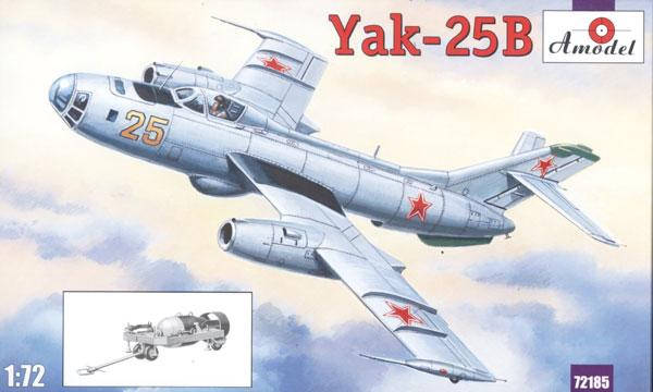 Збірна модель літака Яковлєв Як-25В. 1/72 AMODEL 72185, фото 1
