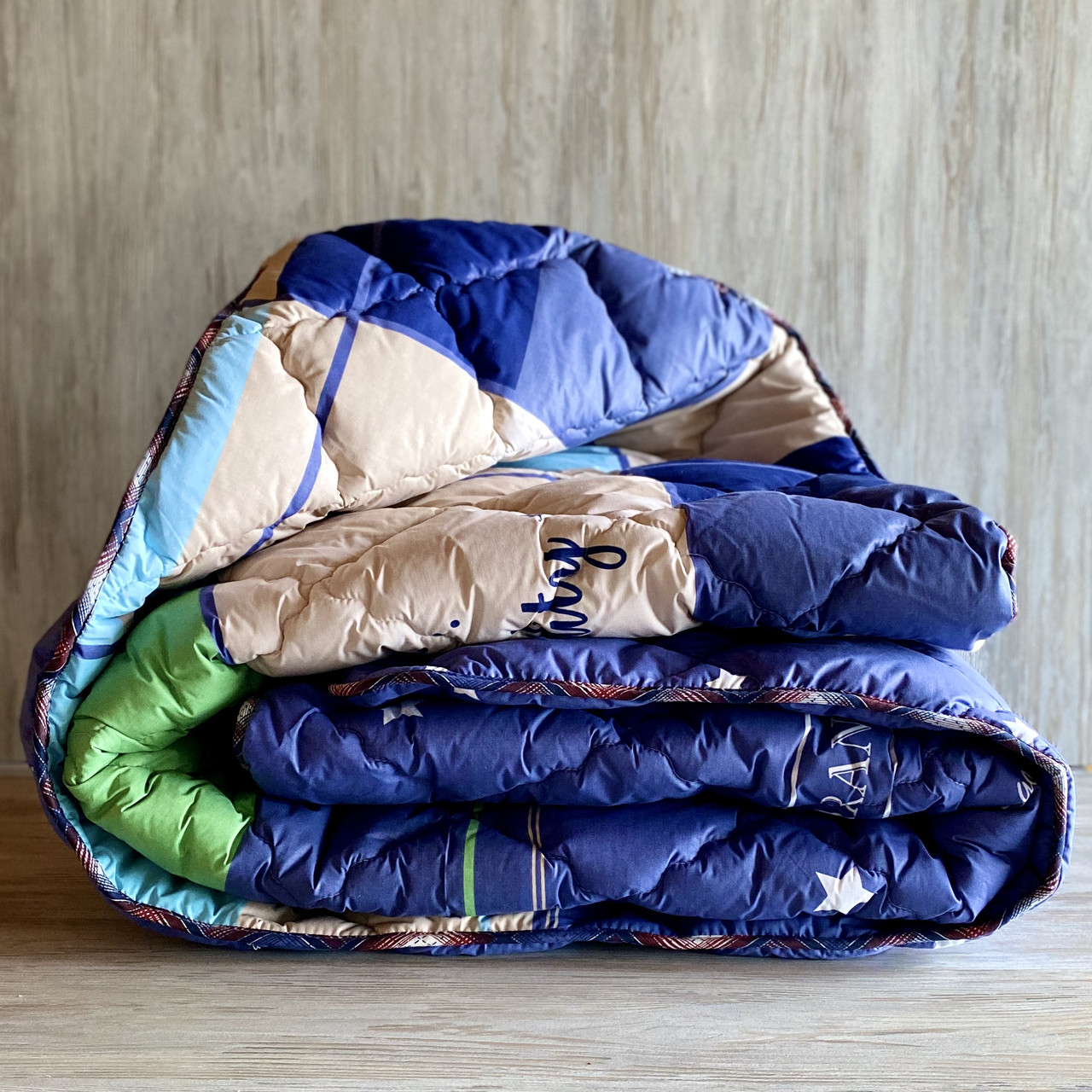 Ковдра зимовий вовняне ОДА Євро 200x220 | Овеча шерсть, чохол: 100% бавовна | Вовняна ковдра ODA, фото 1