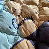 Ковдра зимовий вовняне ОДА Євро 200x220 | Овеча шерсть, чохол: 100% бавовна | Вовняна ковдра ODA, фото 4