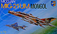 МиГ-21 УМ Монгол. Сборная модель тренировочного истребителя в масштабе 1/72. CONDOR 7207