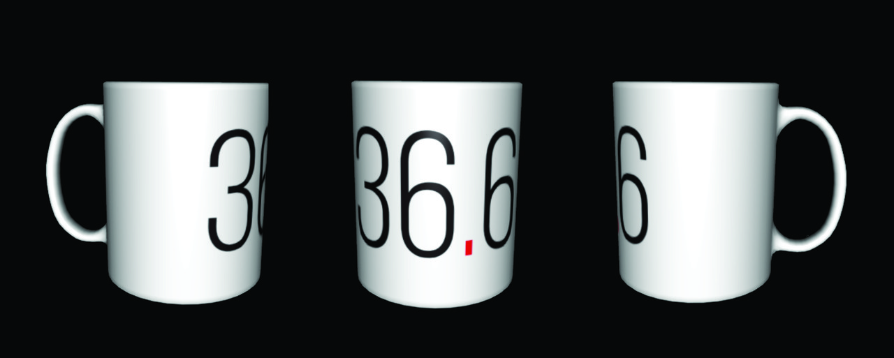 Чашка з друком 36,6
