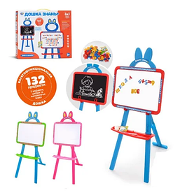 Мольберт дитячий з магнітами 0703 UK-ENG (3 кольори), 95 см, в коробці