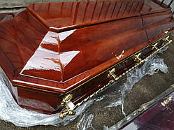 Гроб — саркофаг 8-мінь граней (колір горіх і вишня) сайт: Orfey1.com