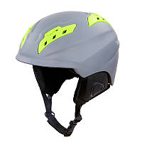 Шлем горнолыжный с механизмом регулировки MOON MS-96 серый L (58-61)