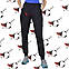 Женские спортивные с печатью-накаткой штанишки трехнитка с начесом цвет черный, фото 2