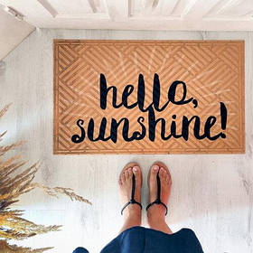 Придверні килимок з принтом Hello, sunshine! подарунок