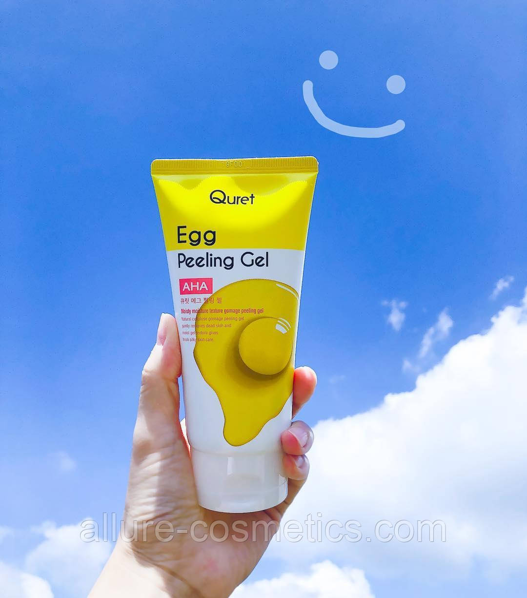 Яєчний пілінг для обличчя з кислотою AHA Quret egg Aha Peeling gel
