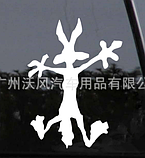 Наклейка для автомобіля мультяшний вовк 3D 13*18 см, фото 2