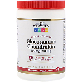 Glucosamine / Chondroitin Double Strength 500 мг / 400 мг 21st Century 400 капсул