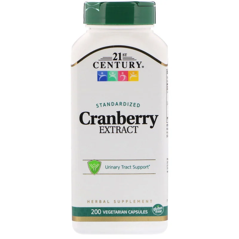 Екстракт журавлини Cranberry Extract Standardized 21st Century 200 капсул