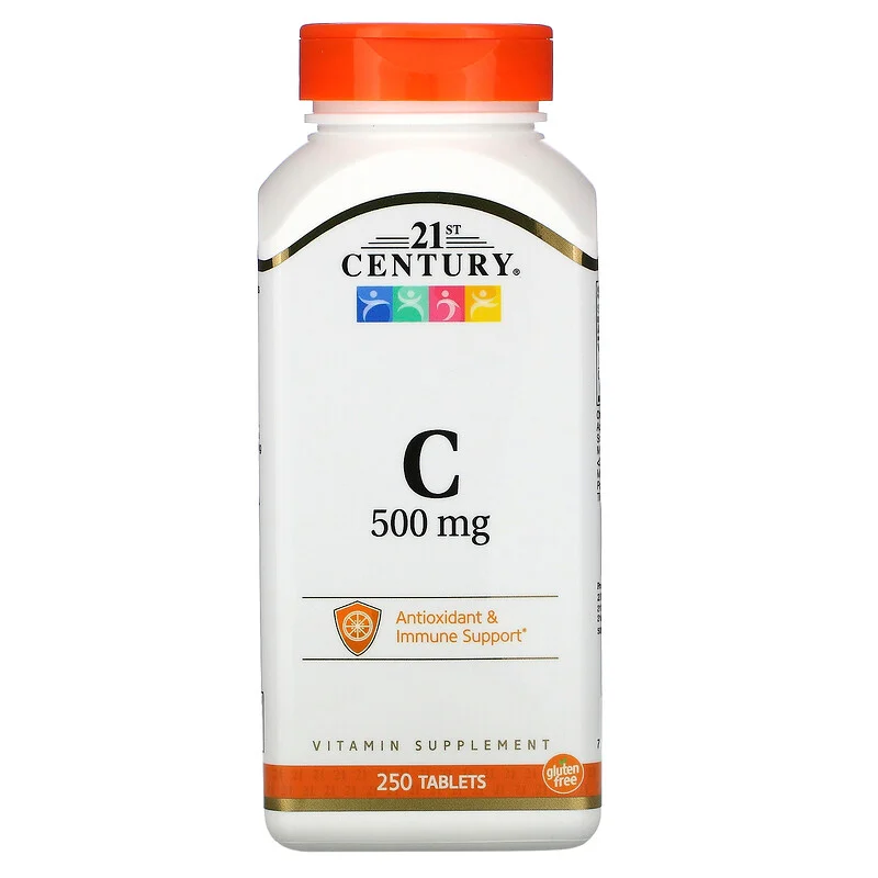 Vitamin C 500 мг 21st Century 250 таблеток