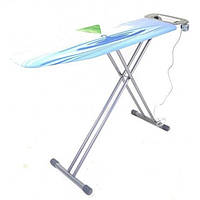 Прасувальна дошка Eurogold (120*38 см) метал із розеткою