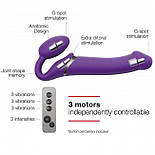 Безремний страпон із вібрацією Strap-On-Me Vibrating Violet L, діам. 3,7 см, пульт ДК, регульований 777Store.com.ua, фото 4