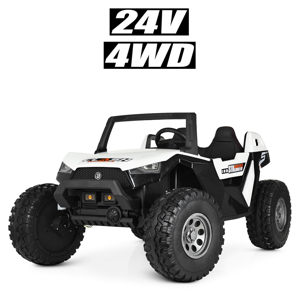 Дитячий електромобіль в стилі BUGGY (Багі) M 4170EBLR-1(24V) білий