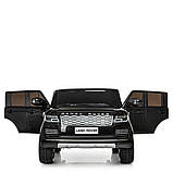 Дитячий електромобіль Джип в стилі Range Rover M 4175EBLR-2 чорний, фото 3