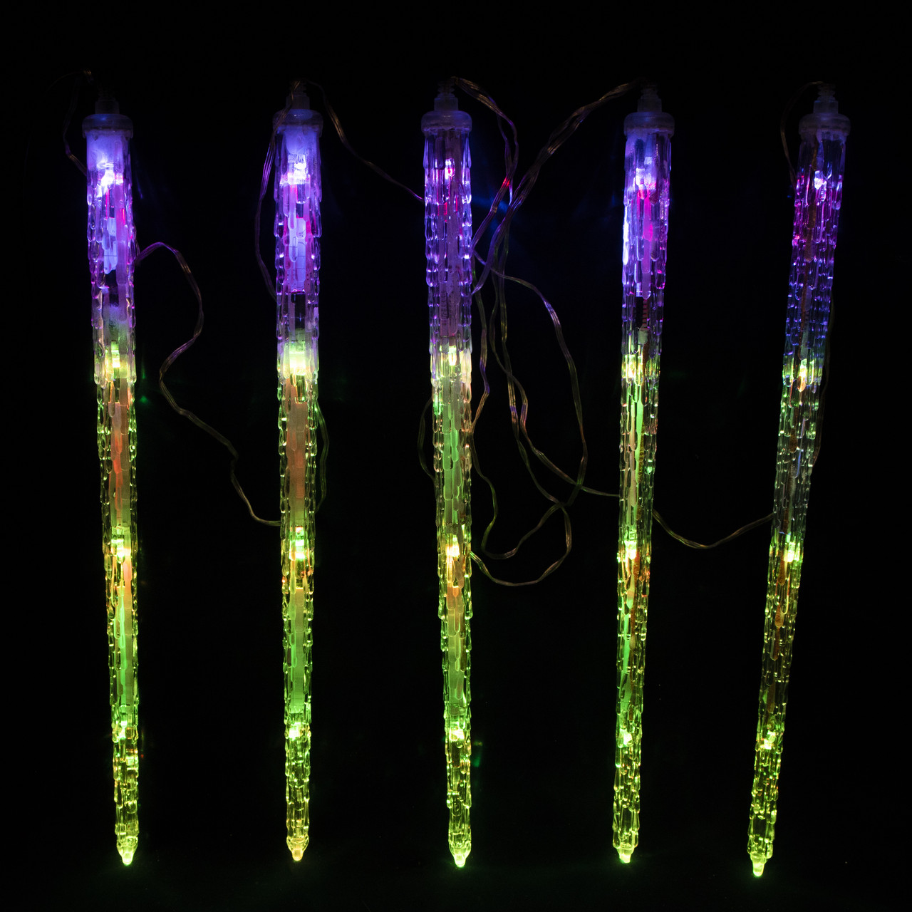 Світлодіодна новорічна гірлянда бурульки, 20Л, різнокольоровий, IP44, LED (650545), фото 1