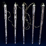 Світлодіодна новорічна гірлянда бурульки, 20Л, різнокольоровий, IP44, LED (650545), фото 2