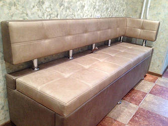 Кухонний диван зі спальним місцем та боковою спинкою Orlando S прямий