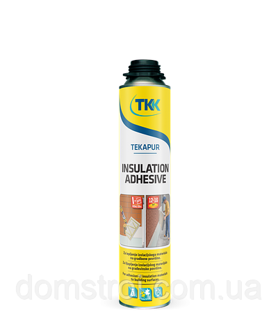 Професійна Клей піна TKK Tekapur Insulation Adhesive, 750 мл, фото 1