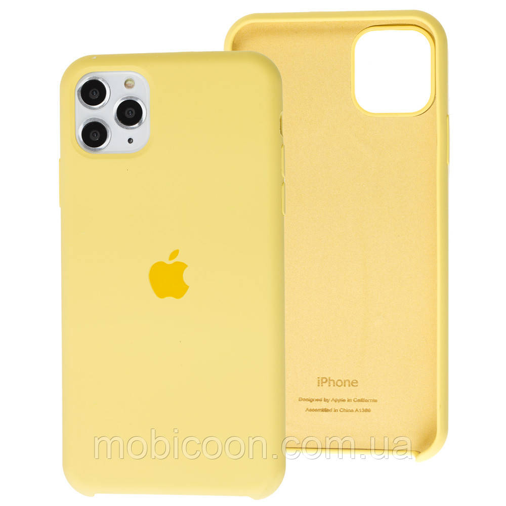 Чохол Silicone Case full для iPhone 11 Pro Yellow