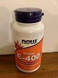 Натуральний вітамін Е NOW Foods Natural E-400 100 гел капс, фото 4