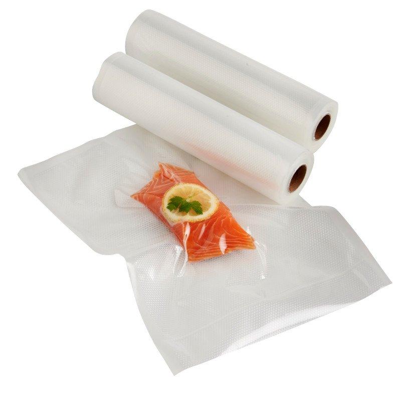 Вакуумні пакети 10 штук 15 см х 50 см для тривалості зберігання продуктів Лучшая цена