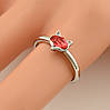 Каблучка Xuping з кристалами Swarovski 83220 розмір регульований 18-19 ширина 7 мм вага 1.5 м фіаніти колір, фото 5