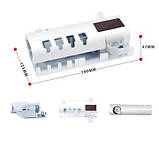 Диспенсер для зубної пасти | тримач зубних щіток із дозатором Toothbrush sterilizer | УФ-стерилізатор щіток, фото 6