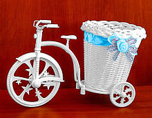 Велосипед для квітів блакитний