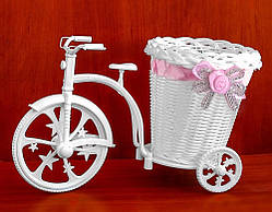 Велосипед  для цветов розовій
