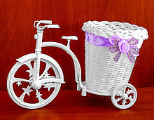Велосипед для квітів фіолетовий